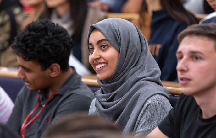 Students in lecture theatre