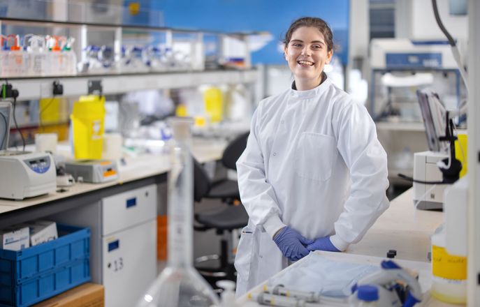 Researcher in a lab