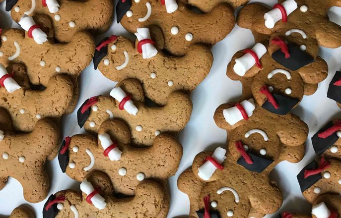 Gingerbread men for children's Graduation 