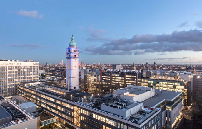 Aerial view of the South Kensington Campus