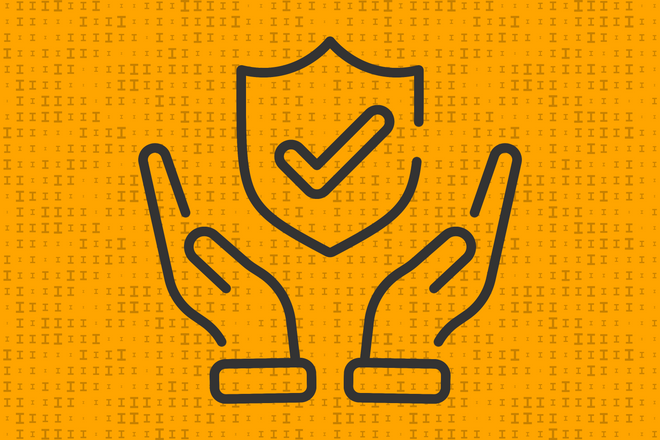 hands and shield icon