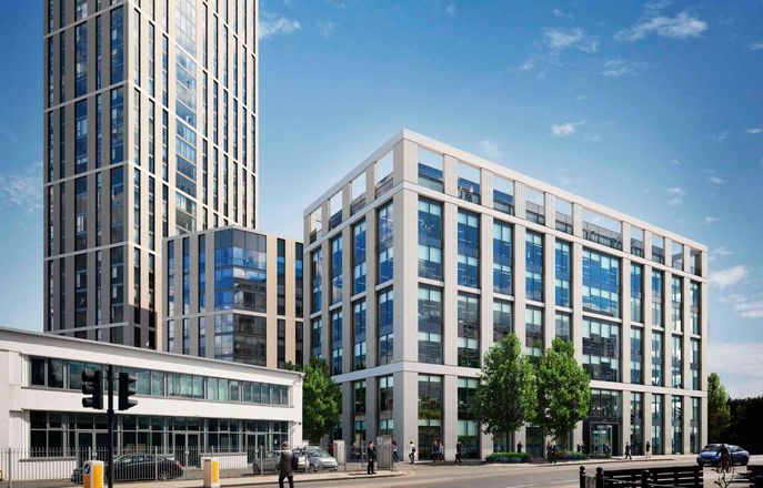 CGI of the Clayworks Apartments