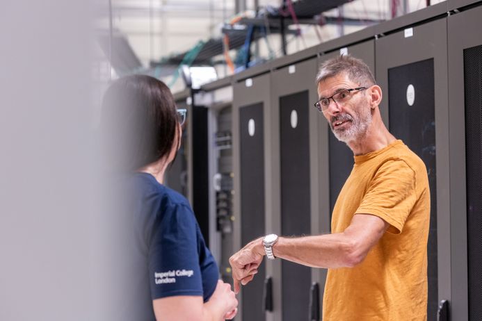 Steve Willey at the Slough Data Centre