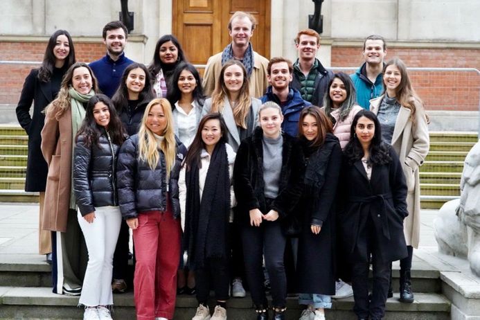 Group photo of Max Hobhouse and his team