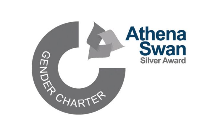 Logo reads Athena Swan Silver award