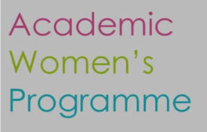 Text reads Academic Women's Programme in different colours