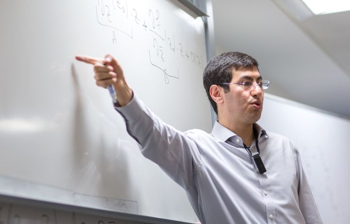 Staff member during a lecture