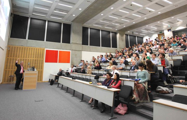 Public lecture taking place