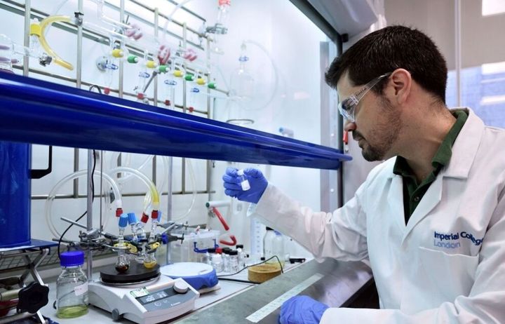 Man working in a lab