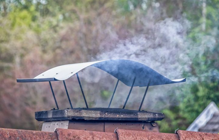 Photo of smoke from a chimney