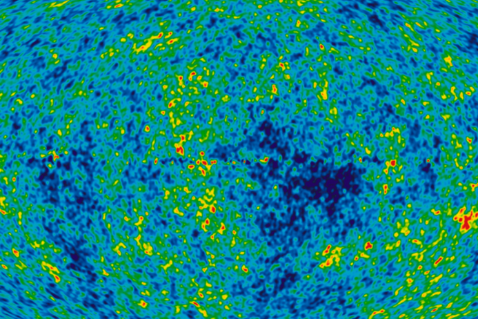 Cosmic microwave background map
