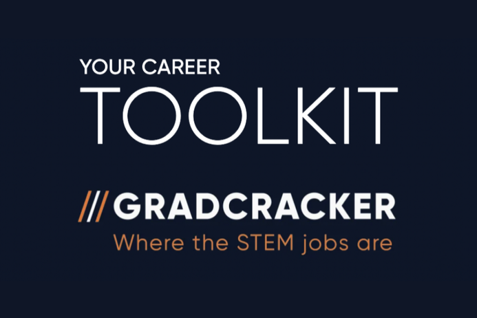 logo reading Your career toolkit: Gradcracker; where the STEM jobs are