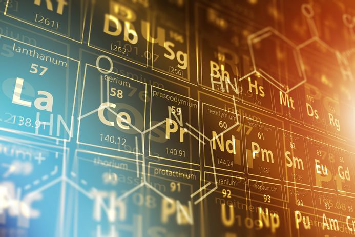 Periodic Table close up arty