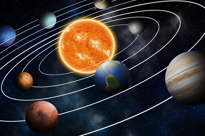 Solar System arty image