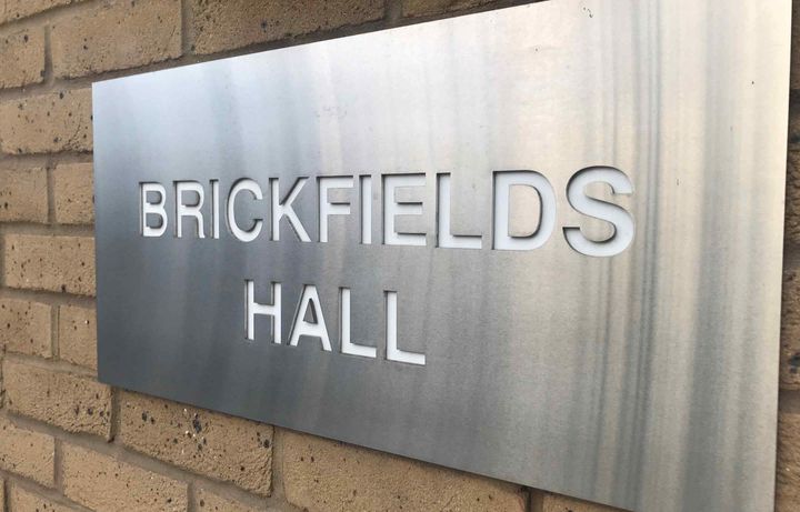 Brickfields Hall sign