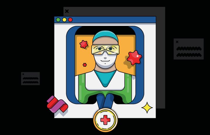 Illustration of healthcare worker