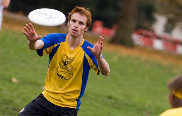 Students playing Ultimate Frisbee