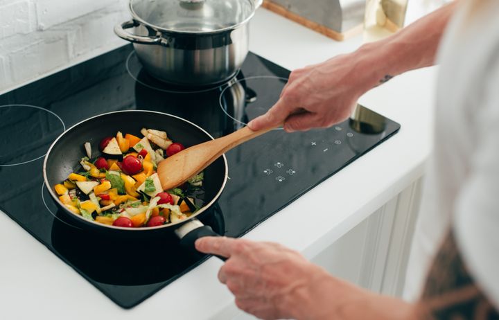 Cooking on a hob