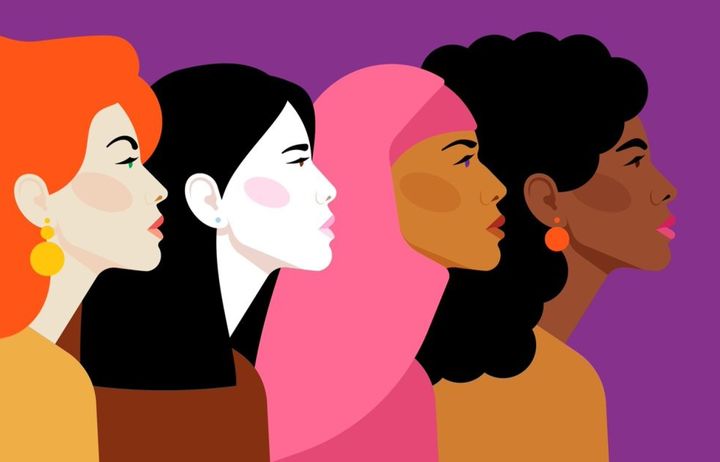 artist image of four women from different ethnic backgrounds