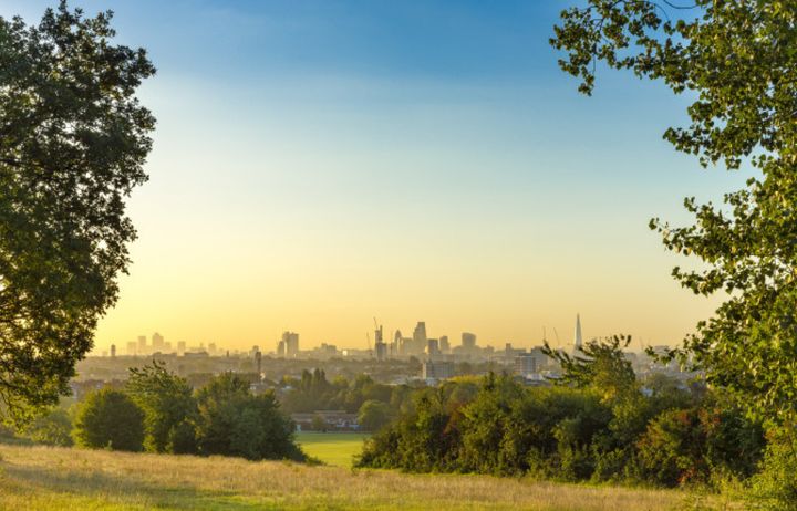View of London from Hampstead Heath