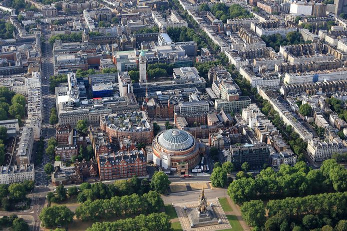 Aerial photo of South Kensington campus