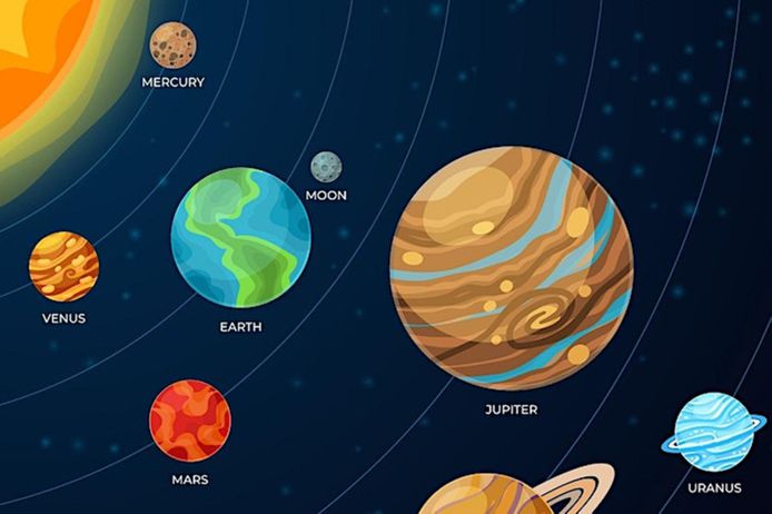 Illustration of solar system