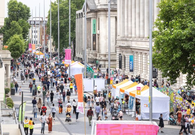 Great Exhibition Road Festival 2022 view of Street