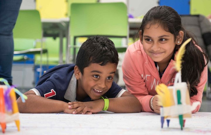 Children at the Invention Rooms open day