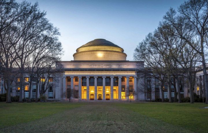 Exterior image of the MIT entrance