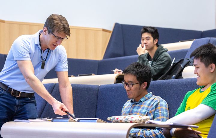 Students in a lecture