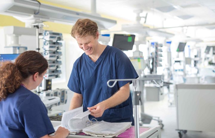 Clinicians at St Mary's Hospital