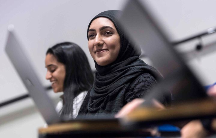 student in lecture