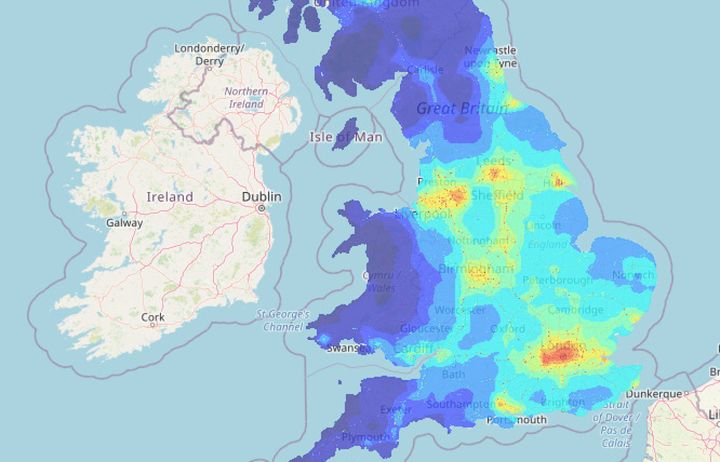 Model of air quality in the UK