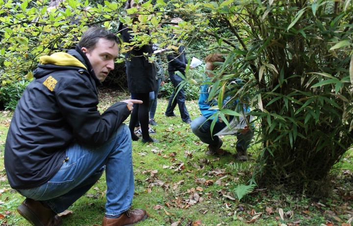 students carrying out fieldwork in UK