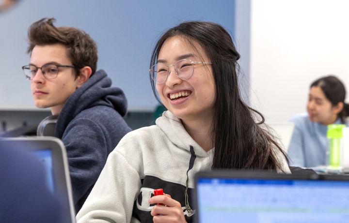 Student smiling