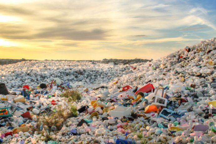A landfill site