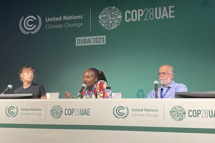 Dr Fredi Otto and Dr Joyce Kimutai at COP28