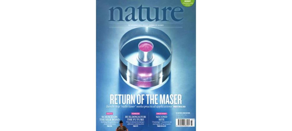 nature magazine cover August 2012