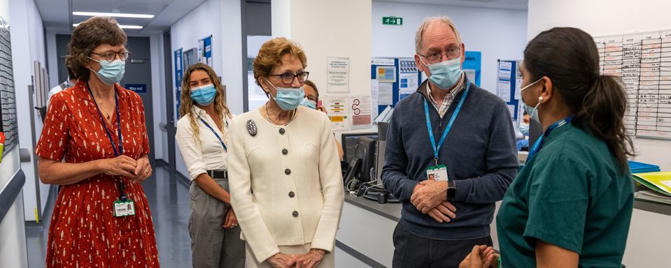 Dame Professor Carol Black visiting Hammersmith Campus