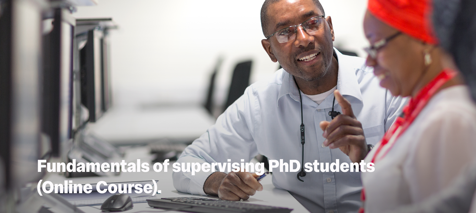 Supervisor with a student