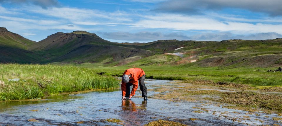 Field work in Iceland