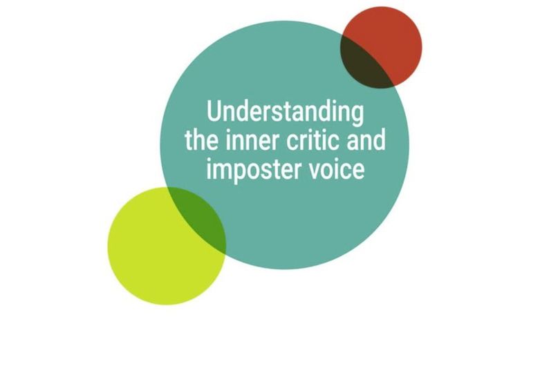 Title slide saying understanding the inner critic and imposter voice