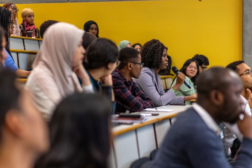 Black, Asian and Minority Ethic Heritage students in a lecture theatre