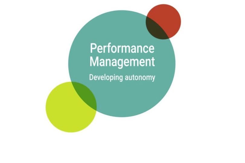 Title slide saying Performance Management: Developing autonomy