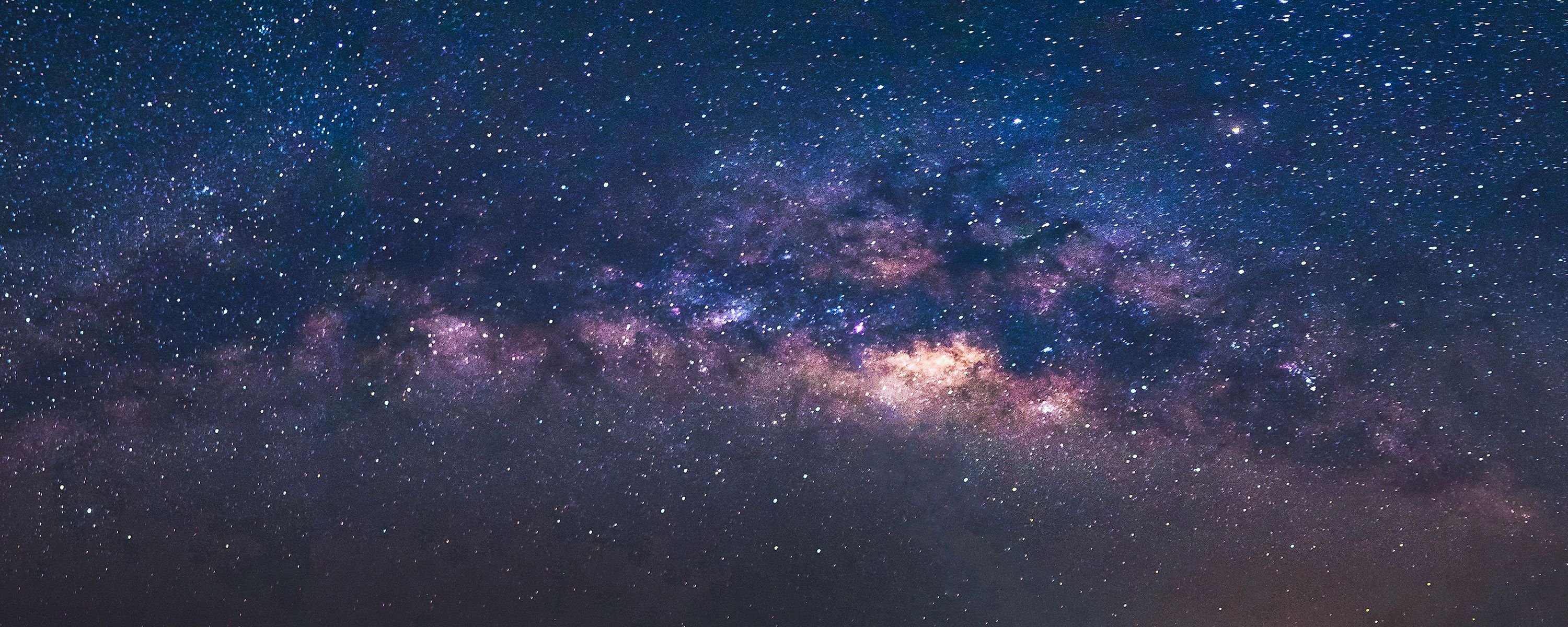 The milky way in the night sky