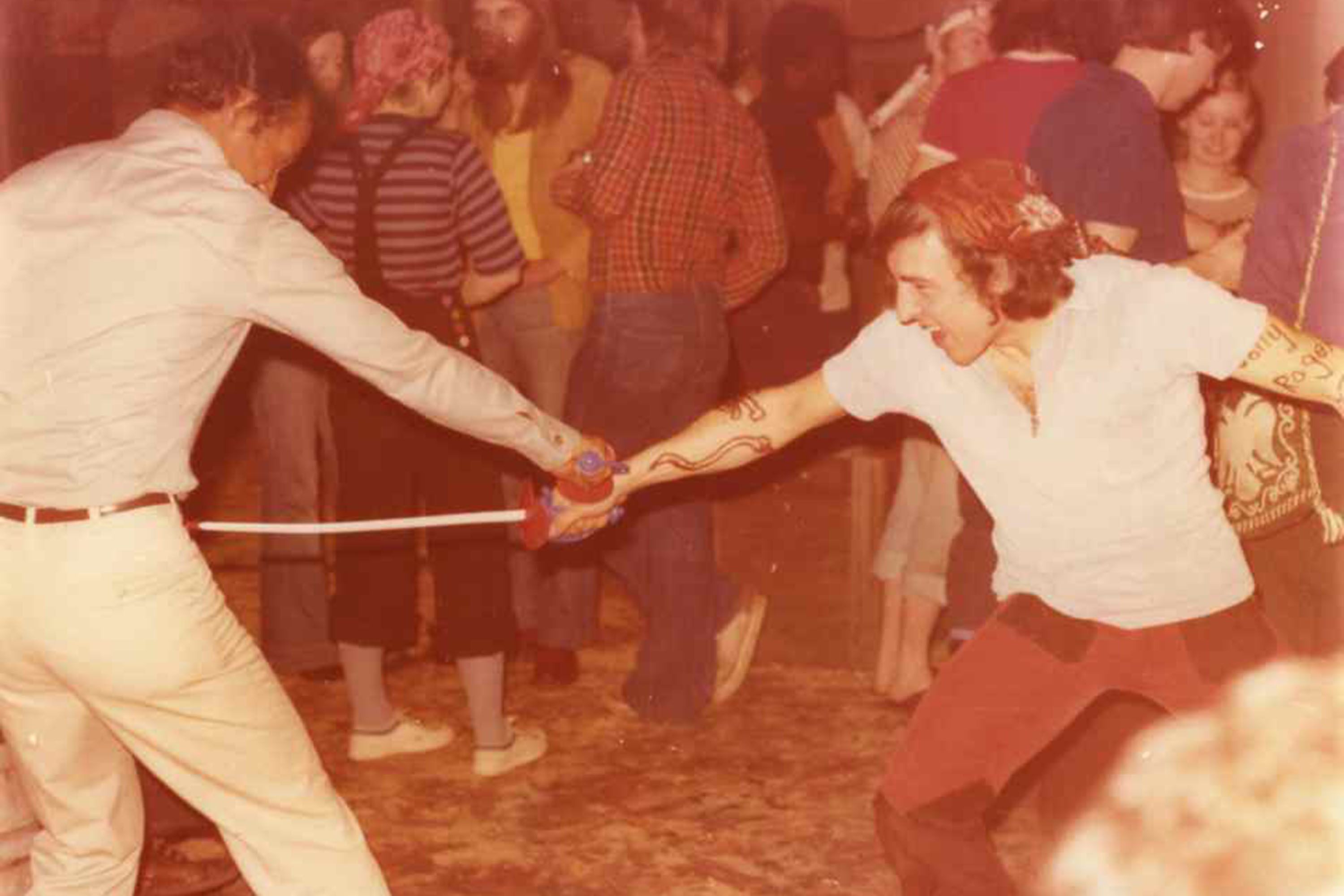 Dr Martin Alcock at a pirate party at Silwood Park in the 1970s