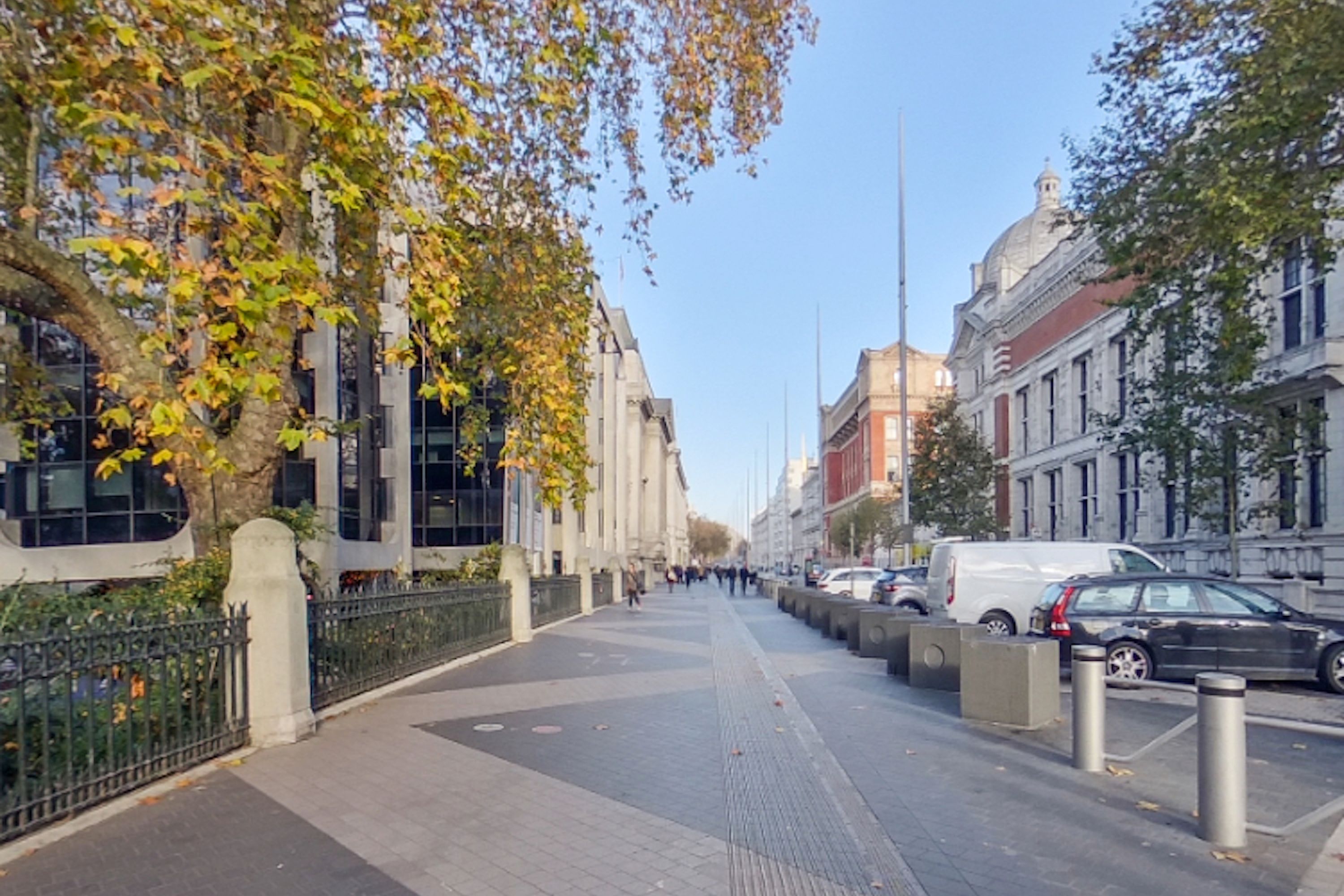 View of Exhibition Road towards Imperial.
