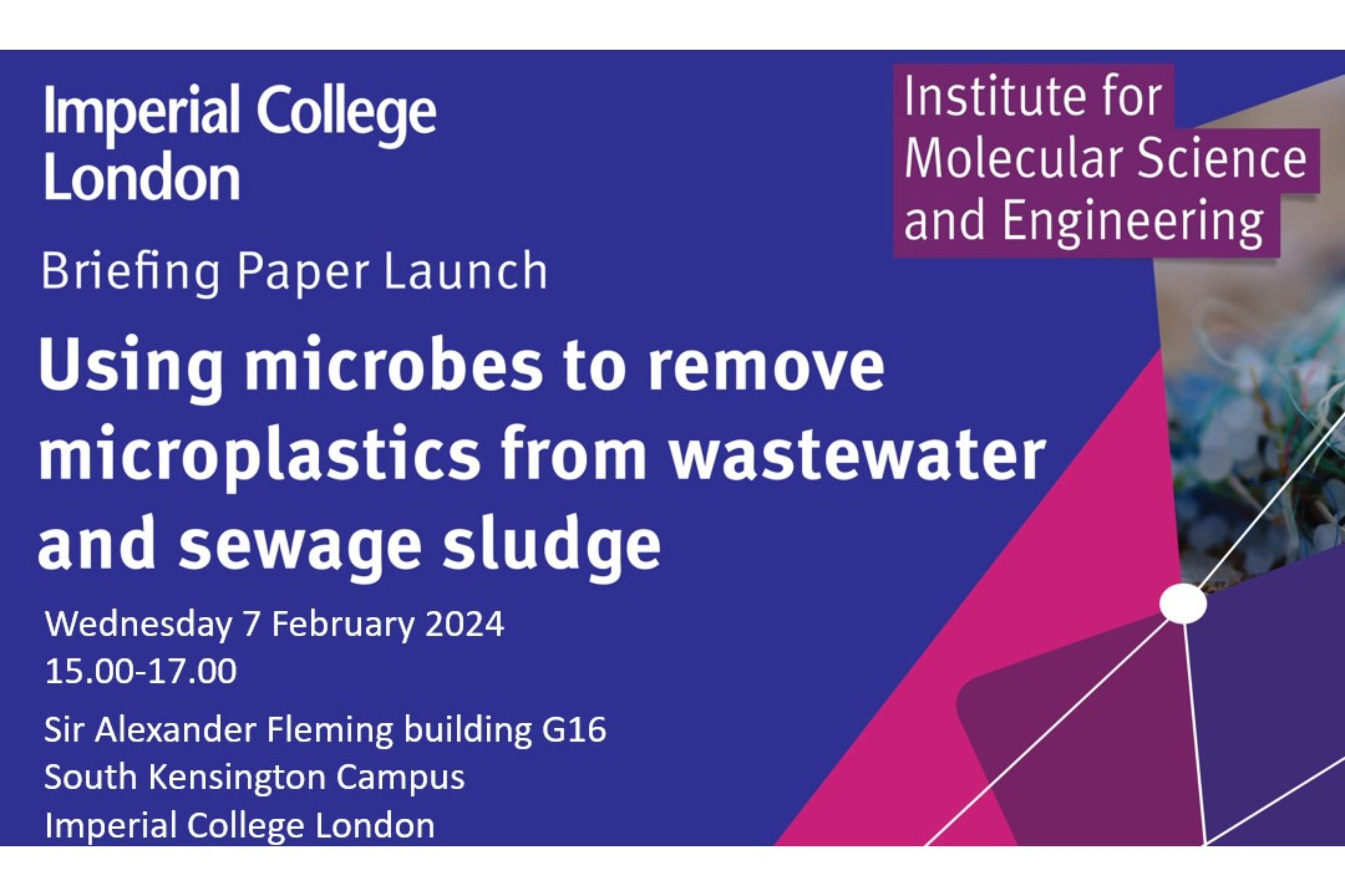 Microplastics in Wastewater Briefing Paper Launch and Panel