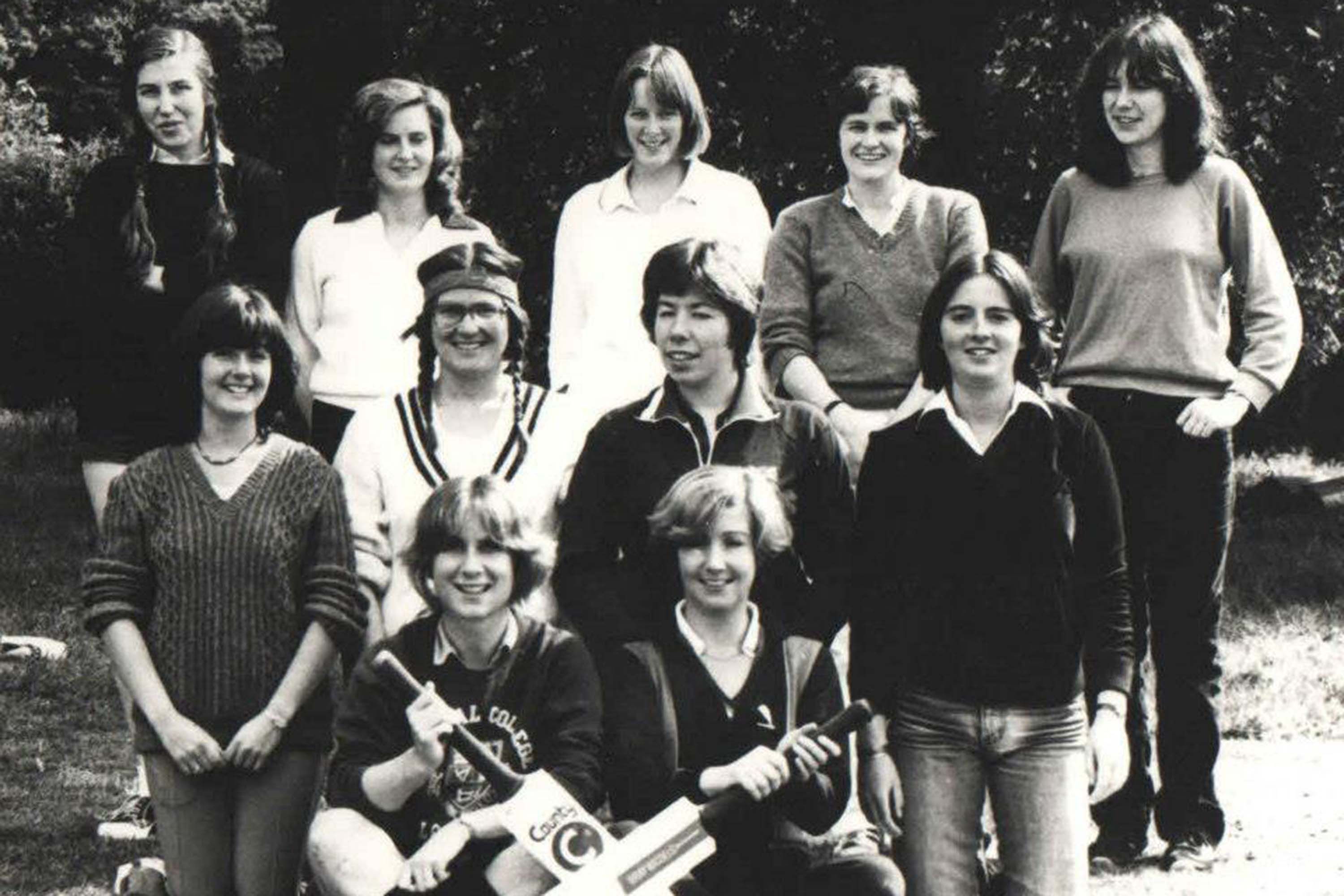The Silwood Ladies Cricket team in 1979