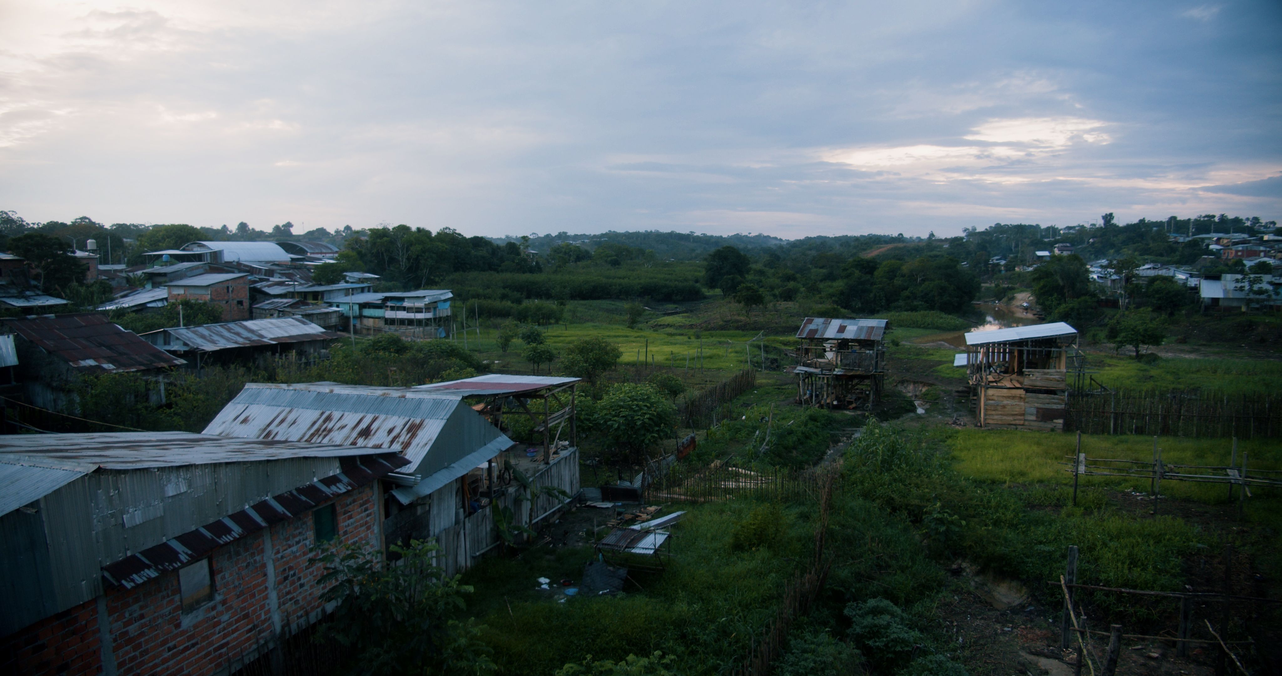 View of Nauta, small town in the Amazon Forest